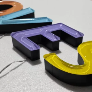 Custom 3D Crystal Jelly Acrylic LED Letters Crystal Jelly Acrylic Letters for Business Waterproof Signage Candy Style Letters