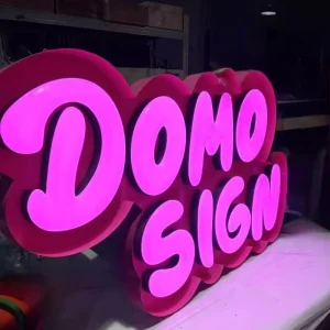 Custom 3D Crystal Jelly Acrylic Neon LED Illuminated Wall Decor Letters for Home Office Companies Shops Malls Parks Cars Plug