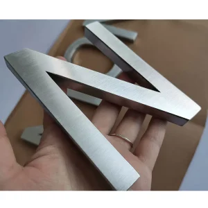 Custom 3D Cut Lettering Logo Advertising Stainless Steel Metal Letters for Wall Design Indoor Outdoor Shop Office Building Sign