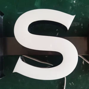Custom 3D Epoxy Resin Channel Letter Sign Acrylic Material Backlit LED for Outdoor Home Mall Park for Company Lobby Office Logo
