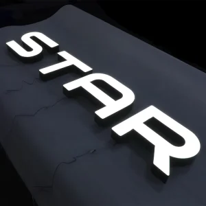 Custom 3D Face Lit Resin LED Sign Front Lit Resin Letter for Advertising & Branding