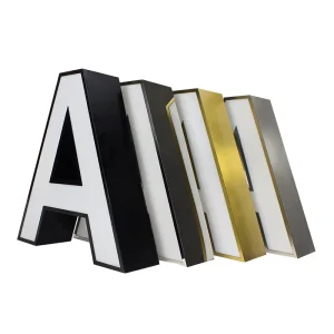 Custom 3D Frontlit Channel Letters LED Light Waterproof Outdoor Signage Material for Business Signage Shop Logo Malls