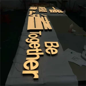 Custom 3D Frontlit LED Acrylic Letter Signs Outdoor Waterproof Illuminated Advertising Signage Manufacturer