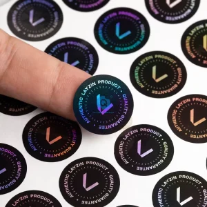 Custom 3D Hologram Laser Printed Adhesive Label Sticker Vinyl Waterproof UV Resistant Sticker Holographic Color Luminous Sticker