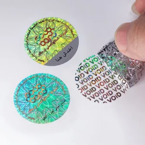 Custom 3D Holographic Sticker Tamper VOID Proof Security VOID Label Manufacturer