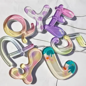 Custom 3D Jelly Acrylic LED Lighting Channel Letters Custom Colors for Home Office Shops Mall Car Wedding Versatile Advertising