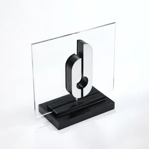 Custom 3D LED Acrylic Illuminated Letters Sign with Transparent Acrylic Board Base Commercial Store Front Logo Display Signage