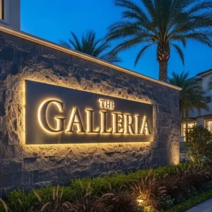 Custom 3D LED Backlit Channel Letters Stainless Steel Halo Lit Logo Sign for Storefront and Business Wall
