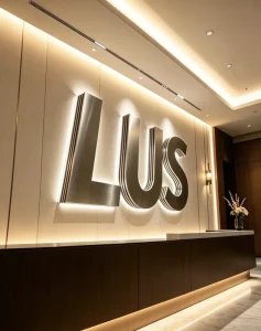 Custom 3D LED Backlit Neon Light Up Logo Sign for Companies Cars Taxi Mall and Park Use with Wall Mounting