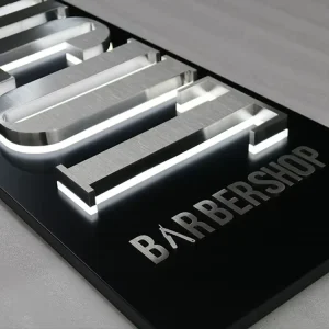 Custom 3D LED Business Sign 304 Stainless Steel Channel Letters Backlit Eco Friendly Dimmable Office Outdoor Use Water Resistant