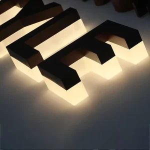 Custom 3D LED Channel Letters Business Signboard IP65 Waterproof Backlit Logo Light for Companies Store Office Commercial