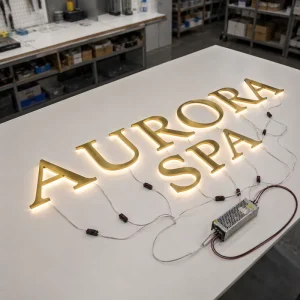 Custom 3D LED Channel Letters Shop Front Sign Metal Letters Manufacturer