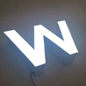 Custom 3D LED Epoxy Resin Channel Letters for Indoor Outdoor Decoration Front & Backlit Signs for Cars & Companies