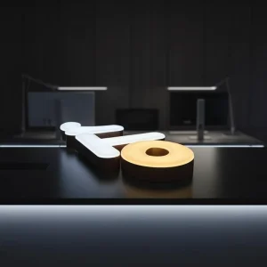 Custom 3D LED Mini Light-Up Letters Personalized Acrylic Illuminated Sign for Front Desk, Store Display & Brand Logo
