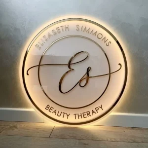 Custom 3D LED Neon Acrylic Sign IPX6 Waterproof Remote App Control Multi-color Advertising for Beauty Hospitals