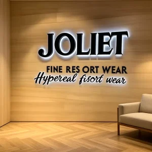 Custom 3D LED Strip Signage Outdoor Stainless Steel Wall Logo Light Sign with Backlit Channel Letters Illuminated Sign Product