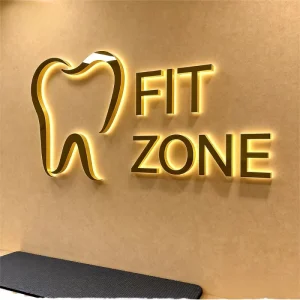 Custom 3D Led Channel Business Sign Led Frontlit Backlit Letter Laser Cutting Premium Led Logo Signage Outdoor Decoration