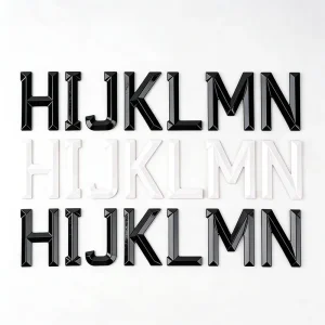 Custom 3D Letter Car Emblem Alphabet Badge for Car Tuning DIY Name Decoration Custom Text Bulk Order