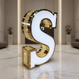 Custom 3D Letter Sign LED Channel Letters Alphabet Luminous Office Building Lighting for Mall Park with Manual Control