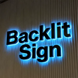 Custom 3D Letters Backlit Sign Outdoor Store Signage 3D Acrylic Wall Logo Business Sign