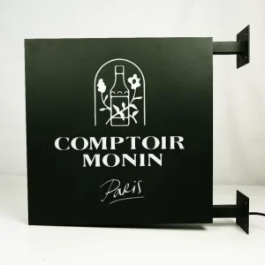 Custom 3D Logo LED Light Box For Business Double Side Flag Sign For Wedding Shops Bar Office Home Decor Outdoor Hanging