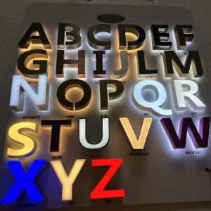 Custom 3D Logo Sign Board Backlight Channel Letter Outdoor Wall LED Business Shop Store Front Sign LED Illuminated Backlit Sign