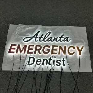 Custom 3D Logo Sign Board Backlight Channel Letter Outdoor Wall LED LC Illuminated Sign Business Shop Store Front Backlit Home