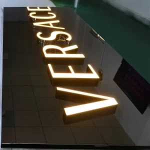 Custom 3D Luminous Word Sign Outdoor Commercial Advertising LED Letters for Mall Strip Light Source