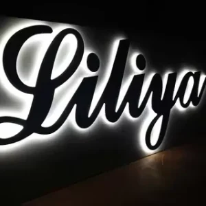 Custom 3D Metal Backlit LED Wall Letters Indoor/Outdoor Business Decoration Signage for Company Logo Office Shop Transformer