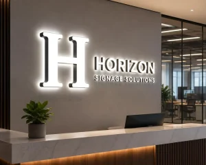 Custom 3D Metal Channel Letters Illuminated Backlit Front Light Sign LED Business Logo Sign Commercial Sign