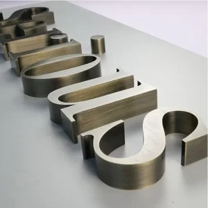 Custom 3D Metal Letters Acrylic Logo Numbers Mirror Gold Stainless Steel Alphabet Sign Letter