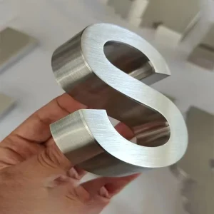 Custom 3D Metal Letters Numbers Mirror Stainless Steel Letters Company Lobby Polished Large Metal Letters