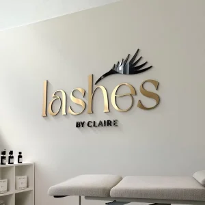 Custom 3D Non Illuminated Letter Sign Rustproof Metal Wall Logo For Office Company Reception Static Decoration Business Signage