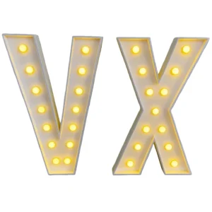 Custom 3D RGB LED Signs Indoor Outdoor Business Marquee 4ft 5ft RGB Bulb Letters with White Frontlit Lighting