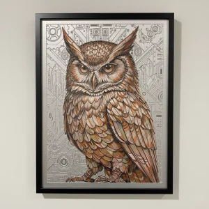 Custom 3D Relief Printing Art Prints Poster Aluminum Metal Hardboard Raised Pattern Textured Collection Decor Display Exhibition