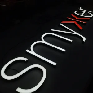 Custom 3D Rimless Frontlit Letter Sign LED Borderless Letters for Shop Business Electronic Sign