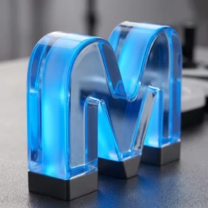 Custom 3D Rounded Crystal Jelly LED Channel Letters Signage for Bar Events Exhibitions Retail Boutique Beauty Salon Logo Sign