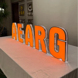 Custom 3D Side-perforated Luminous Metal Channel Letters for Indoor and Outdoor Store Buildings with Diode-lit Acrylic Signs