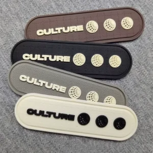 Custom 3D Soft Rubber Aircraft PVC Armband Badge Silicone Embossed Patch Private Label Logo for Clothing