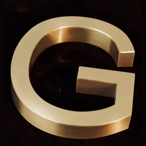 Custom 3D Solid Metal Letters Laser Cut Stainless Steel LED IP65 Weather Resistant Wall Billboard for Company Image Sign