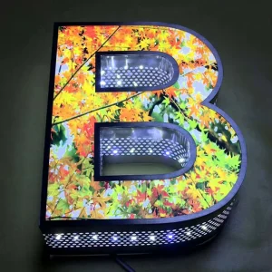 Custom 3D Stainless Steel Lighted Letter Sign Business Logo LED House Number Outdoor Waterproof