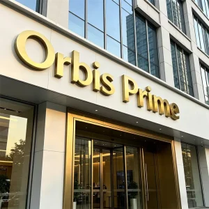 Custom 3D Stainless Steel Metal Sign Outdoor Business Signage IP65 Waterproof Gold Brass Steel Letter Logo Multi Color