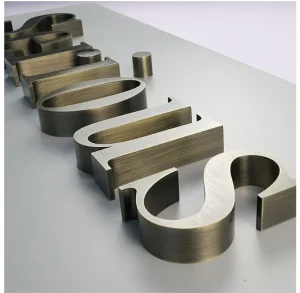 Custom 3D Stainless Steel Sheet Metal Fabrication Laser Cut Stamping Parts Waterproof Car Office Building Advertising Decoration