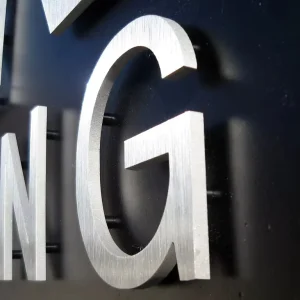 Custom 3D Stainless Steel Solid Letters Outdoor IP65 Waterproof Advertising Signage Durable Logo Design Shops Office Direction