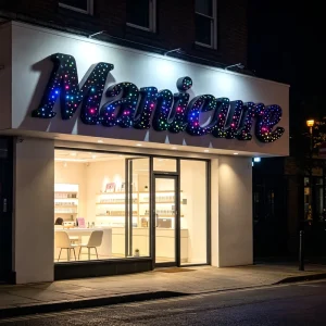 Custom 3D Starry Sky Metal LED Letters Stainless Steel Starlight Perforated Commercial LED Luminous Alphabet Signs