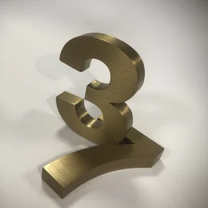 Custom 3D Vertical Stainless Steel Letters for Brand Board Room Decoration Acrylic Adhesive Stereo Crafts for Billboard Design