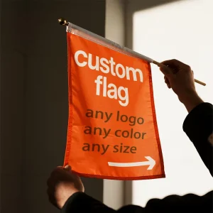 Custom 3×5 Polyester Feather Flag 90x150cm Logo Print Wall Banners Flags