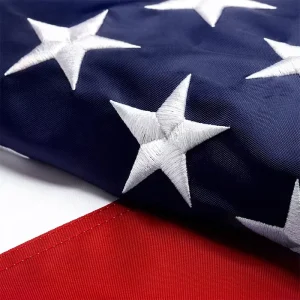 Custom 3x5ft 90×150 Cm Nylon Polyester Material Embroidered Stars Sewn Stripe American USA Country National Flag
