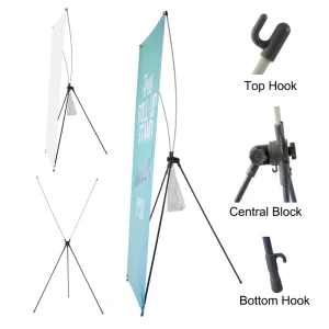 Custom 60x160cm 80x180cm Outdoor Vinyl Advertising Display Kpop Digital Printing X Banner for Events