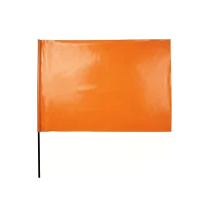 Custom 60x90cm Blank Solid Color Hand Flag Reinforced PVC Waving Flag for Safety Traffic Waterproof Event Flags